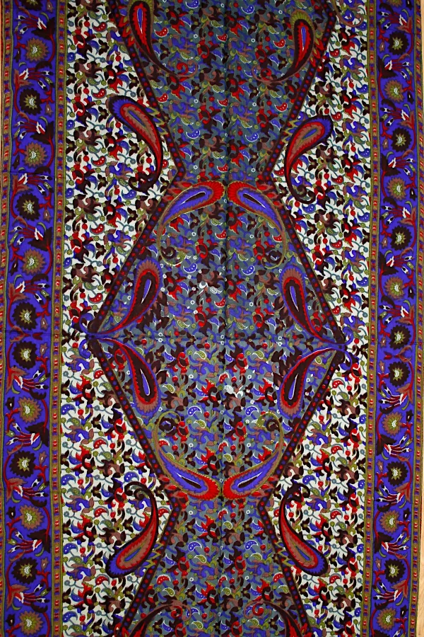 Retro Desen Pamuk İpek Şal 70x180 cm - Görsel 4